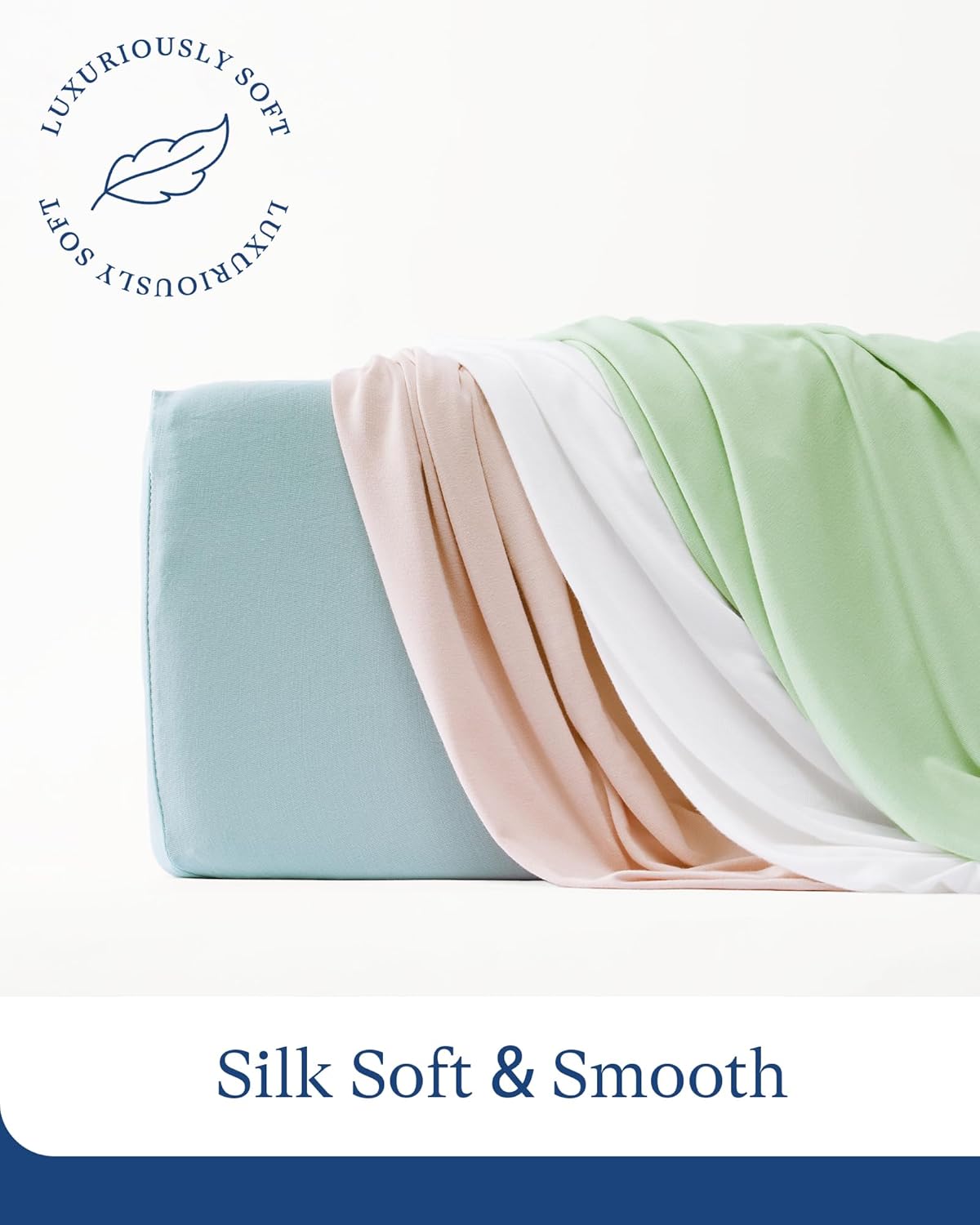 PurComfy Supersoft Crib Sheets for Boys Girls, Premium Bamboo Viscose Buttery Soft Crib Mattress Fitted Sheet, Stretchy Knit Baby Sheet, Silky Comfort Baby Bed Sheets 28x52x9 Extra Deep Pocket