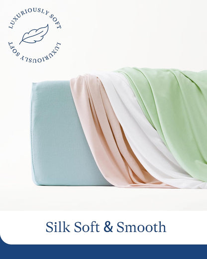 PurComfy Supersoft Crib Sheets for Boys Girls, Premium Bamboo Viscose Buttery Soft Crib Mattress Fitted Sheet, Stretchy Knit Baby Sheet, Silky Comfort Baby Bed Sheets 28x52x9 Extra Deep Pocket
