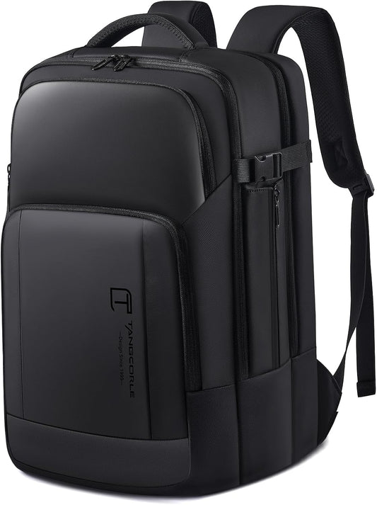 Travel Backpack for Men, 17.3 Inches Business Laptop Backpack Water-Resistant Carry on Airline Approved 18x14x8 Luggage Backpack with USB Charger Port