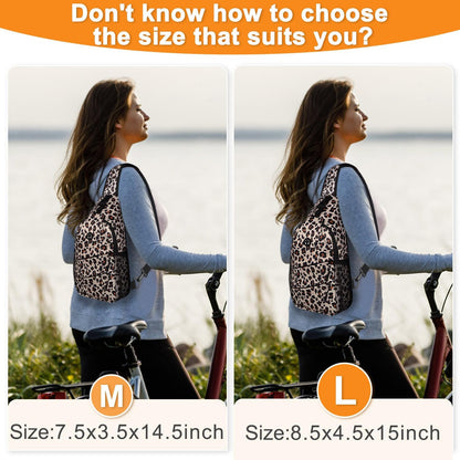 Crossbody Bags for Women Men Trendy Sling Bag Bakpack Casual Chest Bag with Convertible Shoulder Strap