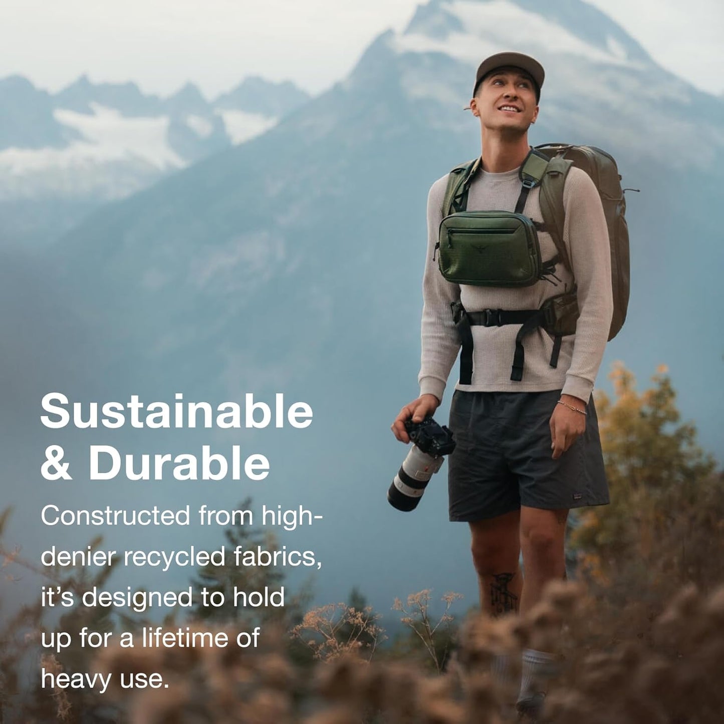 Osprey Archeon Commuter Chest Rig Bag, Black