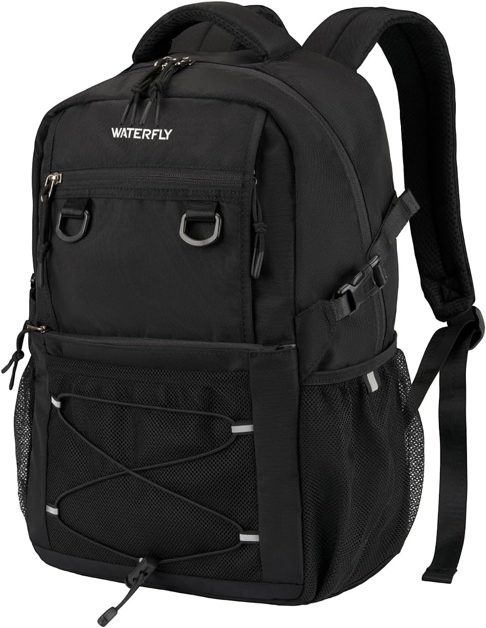 WATERFLY Travel Hiking Casual Backpack: 22L Lightweight Everyday Outdoor City Daypack College Bookbag for Woman Man