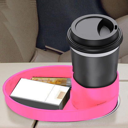 Car Seat Snack Tray, Convenient Toddler Road Trip Essentials Food Plate Cup Holder Tray for Snacks Toys, Entertainment Toddler Carseat Eating Plate Table for Travel ()