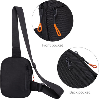 MJNUONE Mini Sling Bag for Men Outdoor Lightweight Small Crossbody Bag Women Casual Daily Bag Waterproof Chest Bag for Travel