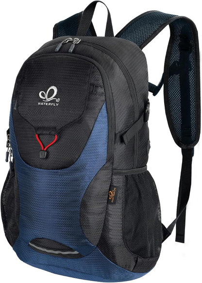 WATERFLY Lightweight Packable Hiking Backpack: 30L Foldable Travel Daypack Ultralight Camping Day Pack for Woman Man