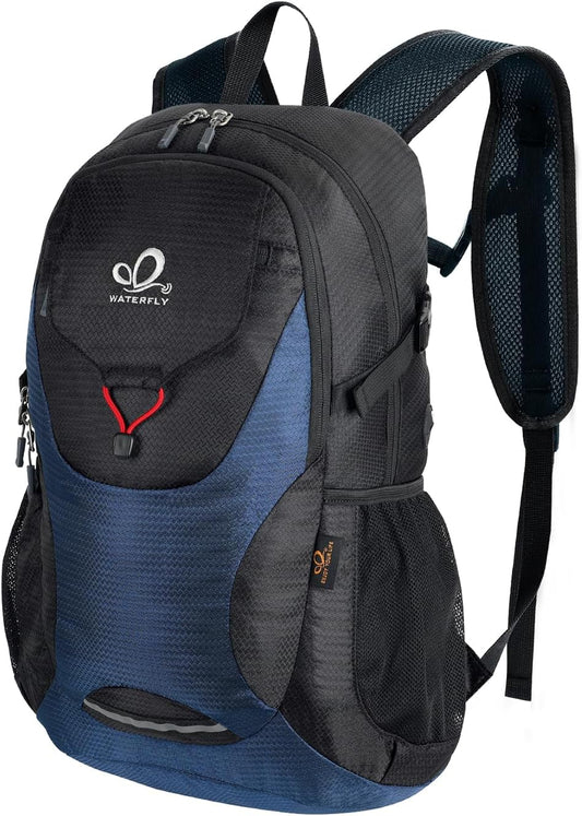 WATERFLY Lightweight Packable Hiking Backpack: 30L Foldable Travel Daypack Ultralight Camping Day Pack for Woman Man