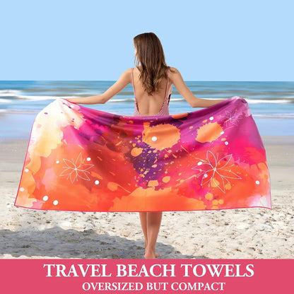 Your Choice Microfiber Quick Dry Sand-Free Beach Towel for Adults & Kids (67x35 Inch, 60x30 Inch) - Oversized, Compact, Lightweight, Absorben