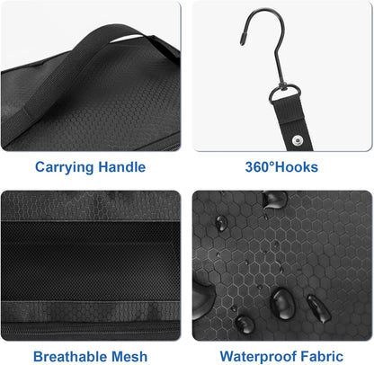 Suitcase Organizer, Travel Luggage Organizer Portable Hanging Travel Shelves Collapsible Hanging Packing Cubes for Carry on Suitcase
