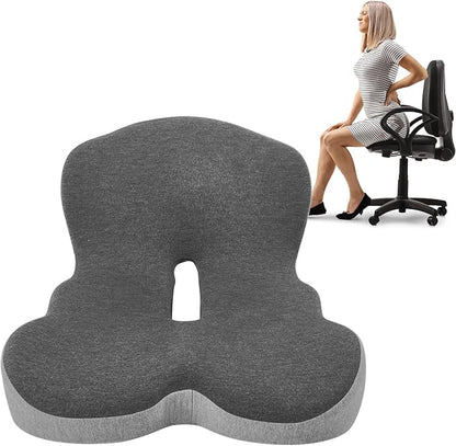 Buttocks Cushion for Office Chair Memory Foam Seat Pad for Butt Support by OuYezy