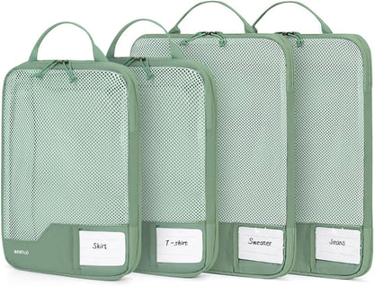 ECOHUB 4 Set /6 Set Packing Cubes for Travel Durable Suitcase Organizer Bags Set with Personalized Tag Various Sizes Travel Essentials Traveling Accessories for Luggage Machine Washable