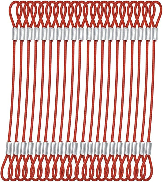 15 pcs 7.9 inch 3mm Thickness Stainless Steel Wire Cable by Bytiyar