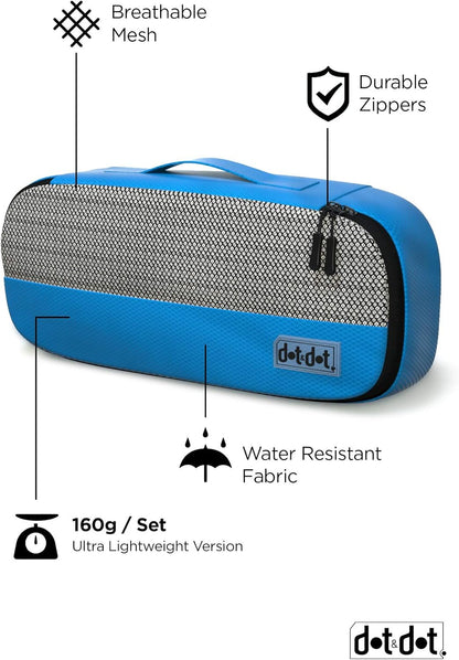 Slim Packing Cubes for Suitcases - 5 Pcs set of Packing Cubes for Travel Carry on Suitcase Organizer Bags - Travel Cubes Organizer Bags for Luggage