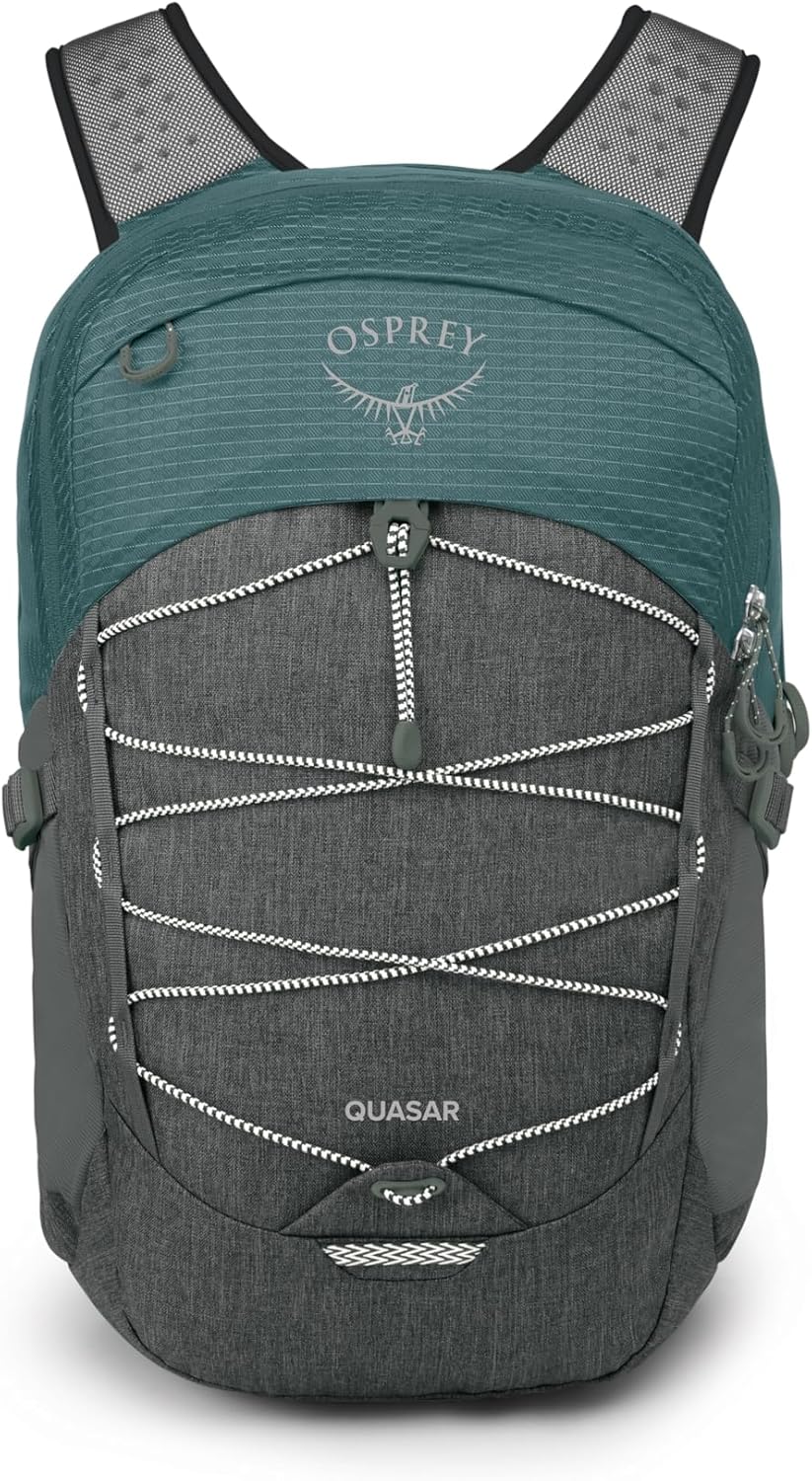 Osprey Quasar 26L Commuter Backpack, Cascade Blue/Coal Grey Heather