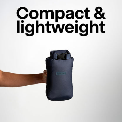 Gravel Layover Travel Blanket – Ultra-Light, Compact Down Alternative for Camping and Travel (Blue)