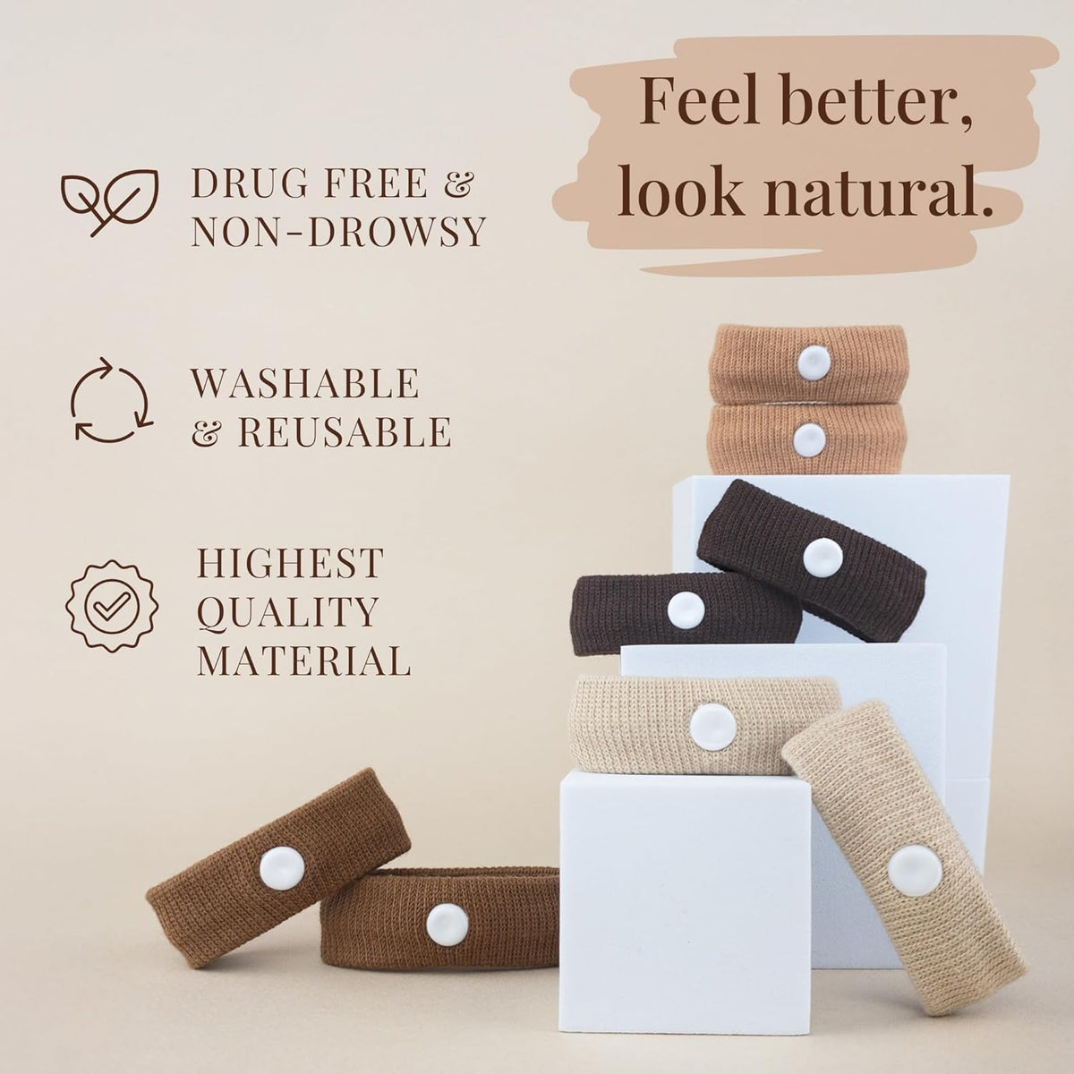 Anti Nausea Wristband | Motion Sickness Bands & Pregnancy Nausea Relief | Sea Sickness Wristbands, Motion Sickness Bracelets & Morning Sickness Relief Sea Bands