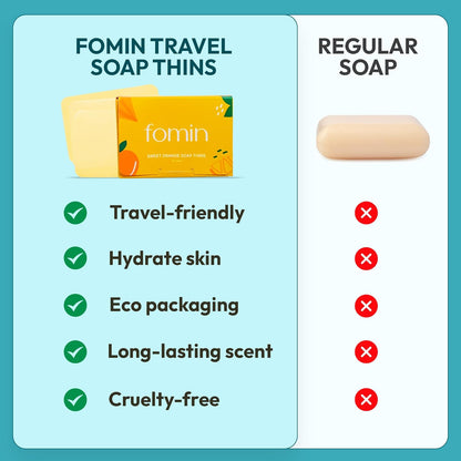 FOMIN - Antibacterial Paper Soap Sheets for Hand Washing - (200 Sheets) Jasmine Portable Travel Soap Sheets, Dissolvable Camping Mini Soap, Portable Hand Soap sheet