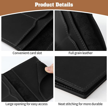 Jack&Chris Leather Passport Holder, Handmade Passport cover, Travel Wallet Cover Case for Men and Women, Leather Travel Documents Organizer Protector, JC107