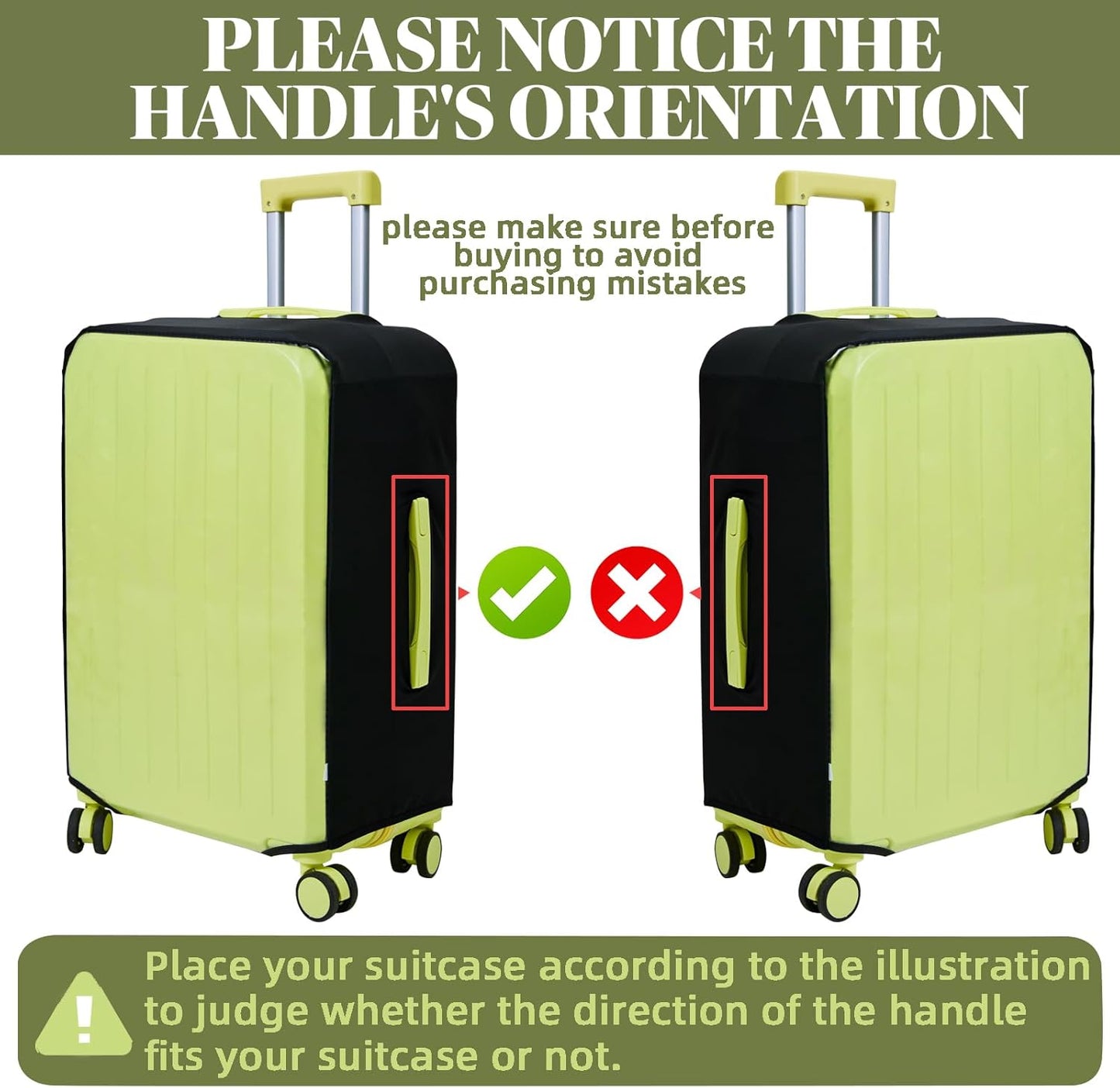 Clear Luggage Cover Protectors For Suitcases,Elastic Transparent waterproof PVC Suitcase Covers Protector Fit 20-30 Inch wheeled Luggage (20")