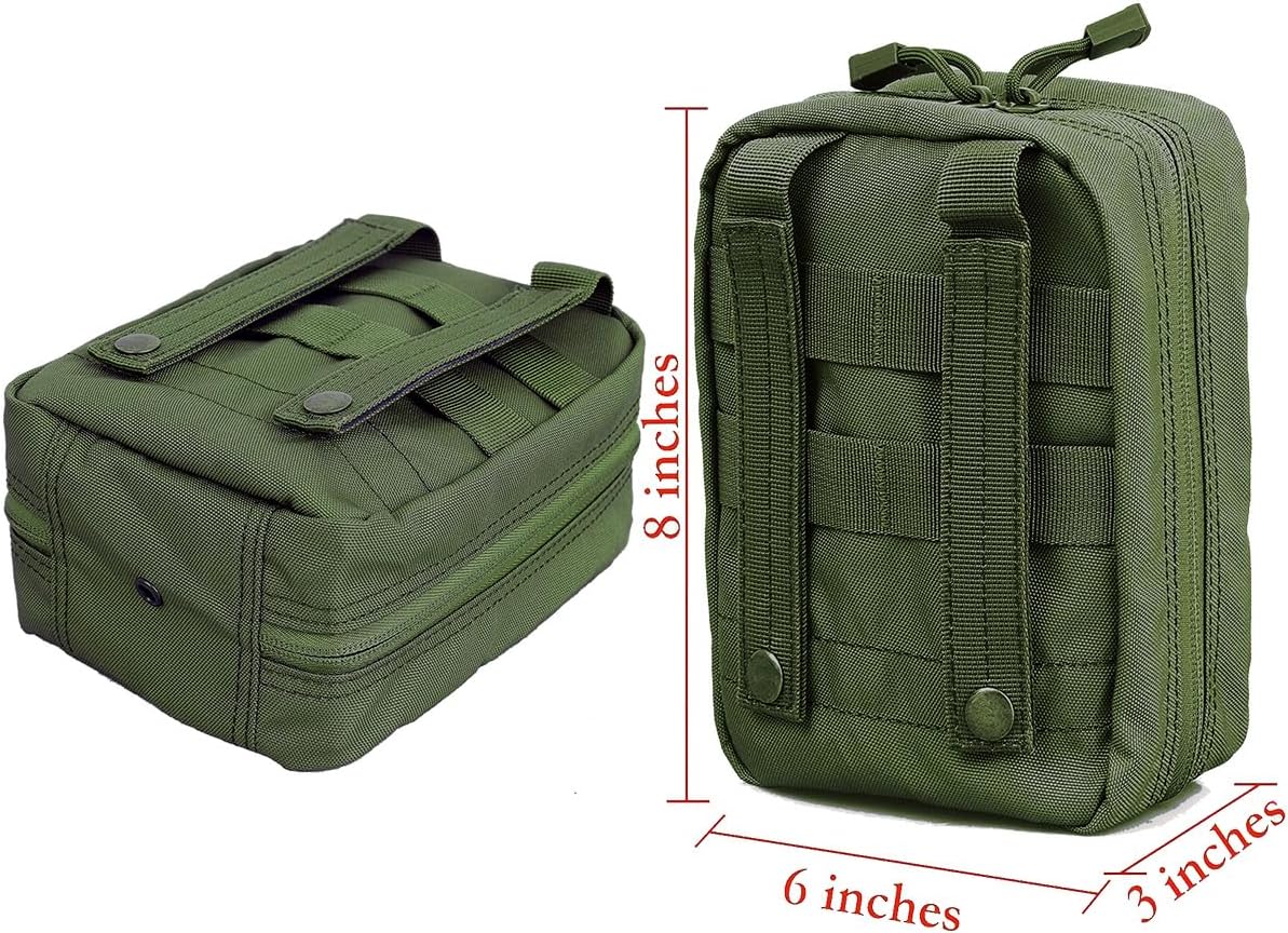 Carlebben EMT MOLLE Ifak Pouch Tactical MOLLE Medical First Aid Kit Utility Pouch Olive