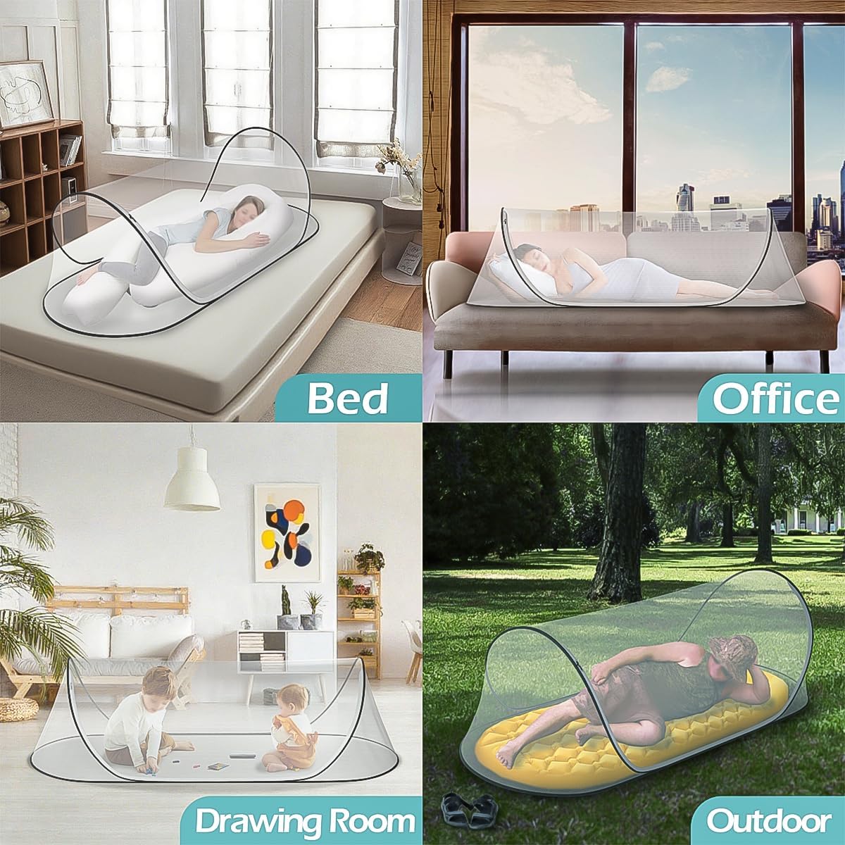 78 * 31 * 22Large Pop-Up Mosquito Net, Lightweight, Breathable, and Soft Convenient Mesh Tent,Foldable and Durable,Mosquito Net for Bed,Apply to Outdoor Athletes, Camping, Beach,Starlit Sky of Night.