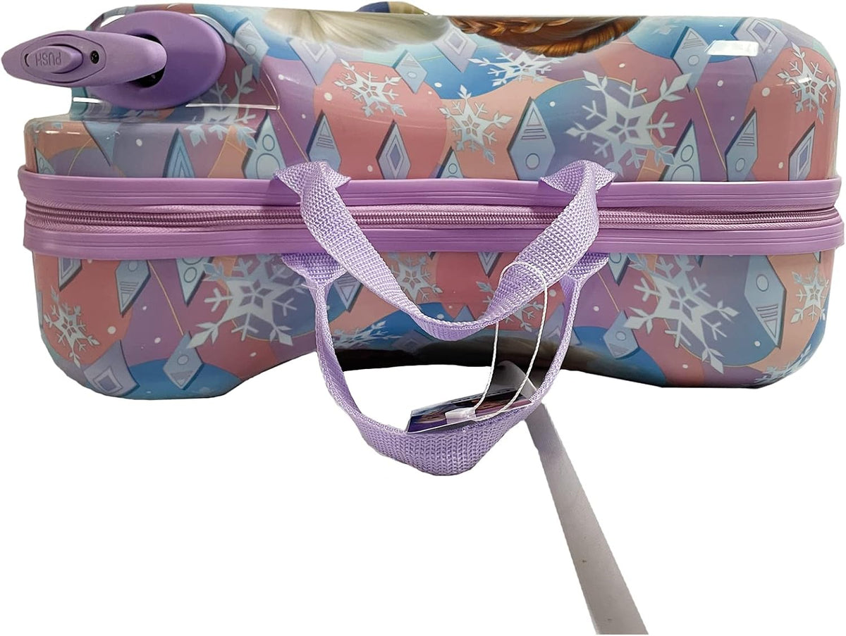 Disney Frozen Ride on Suitcase for Kids, 18'' Suitcase with Seat for Kids, Childre Riding Luggage, Cute Lightweight Travel LuggageTrolley