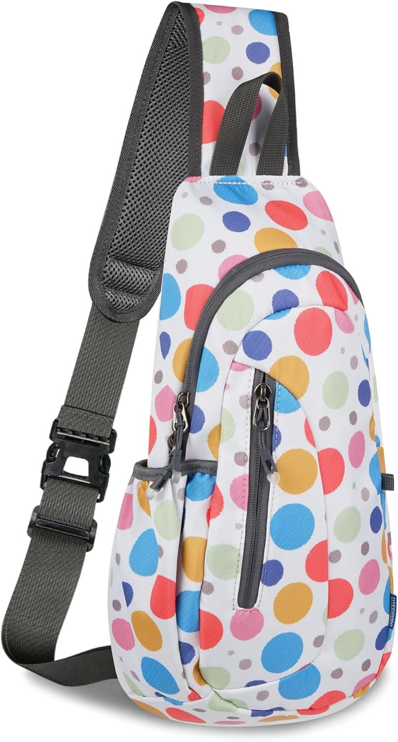 TITECOUGO Small Sling Bag, Lightweight Crossbody Backpack for Men Women, Shoulder Bag for Sports and Outdoor