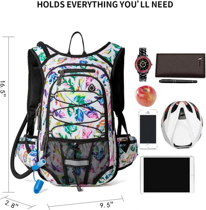 Hydration Pack Backpack with 3L Water Bladder for Men & Women, Hiking Daypack with Thermal Insulation | Running, Cycling, Camping, Skiing, Outdoor Activities