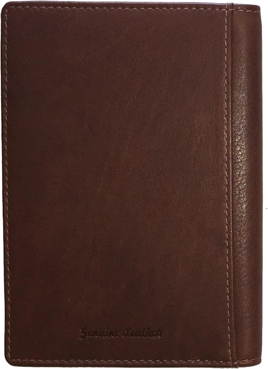 Personalized Monogrammed Toffee Leather RFID Passport Wallet
