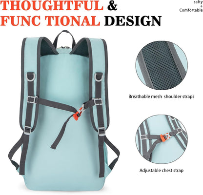 Hiking Backpack,Large 35L Travel Backpacks for Men Women,Water Resistant Ultra Lightweight Foldable Packable Camping Daypack for Outdoor Sports