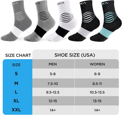 NEENCA Medical Compression Socks, Ankle Compression Stockings for Injury Recovery & Pain Relief, Sports Protection. 20-30mmHg