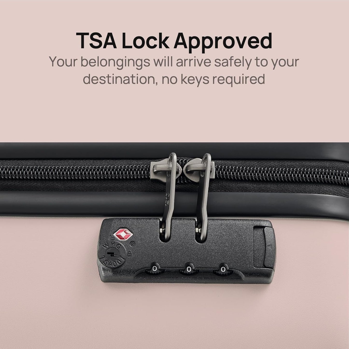 Carry on Luggage 22 X 14 X 9 Airline Approved, 20 Inch Luggage for 3-5 Days Travel, Double Spinner Wheels, 100% Hardshell PC, TSA Lock (04-Pink (Basic), Carry-On 20-Inch)