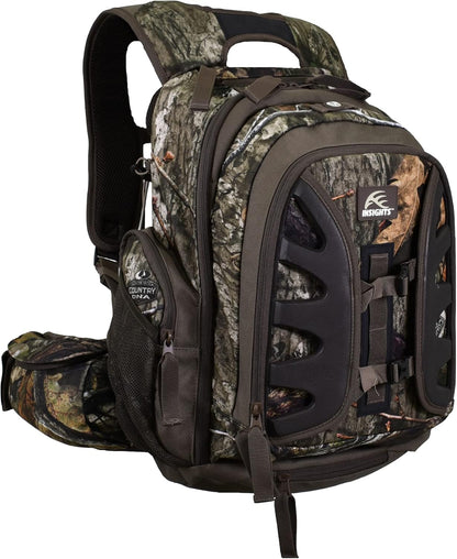 Insights Hunting by frogg toggs - The Element, Heavy Duty 1,831 Cubic Inch Hiking Fishing Camping Hunting Backpack, Mossy Oak DNA