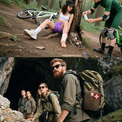 TSPRO MOLLE Tactical Medical Bag First Aid Kit EMT Pouch Rip-Away Utility IFAK Pouches for Military Outdoor Activities (Empty Med Bag Only)