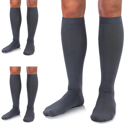 Medical Compression Socks for Women and Men 3 Pairs 20-30 mmHg Knee High by UUSOCKS