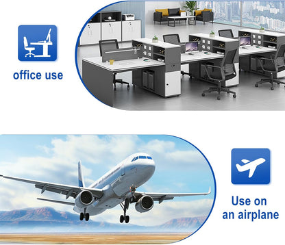 Airplane Footrest Hammock, Foot Hammock for Plane Travel, Portable Height Adjustable Travel Footrest Hammock Accessories, Lightweight Foot Hammock Suitable for Offices, Cars, and Airplanes