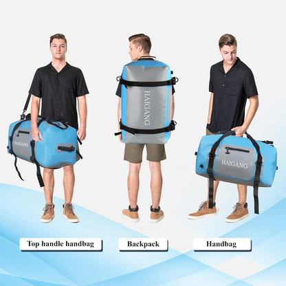 110L Waterproof Duffel Bag Travel Dry Bag, Large Capacity, Adjustable Thickened Straps and Handles, Zip Closure, Air Valve, Fully Waterproof, Perfect for Boating, Rafting, Motorcycle Kayaking