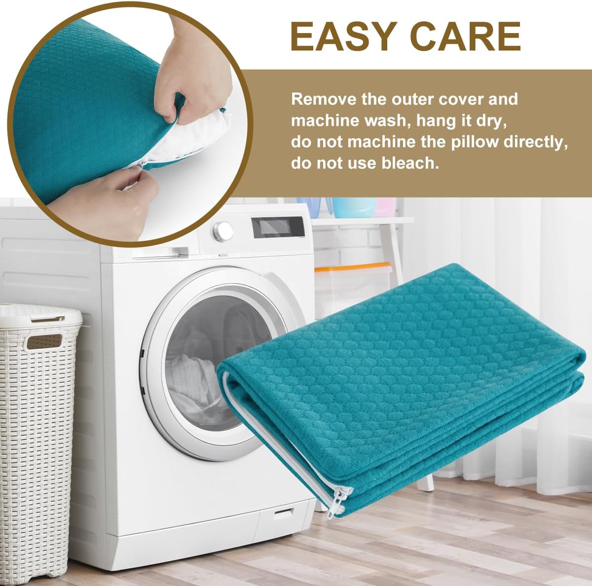 Ivellow Memory Foam Travel Pillow Compressible Camping Pillow for Sleeping Shredded Memory Foam Pillow Compact Firm Supportive Small Pillow for Adults Kids Outdoor Backpacking Hiking Essential Gear-M