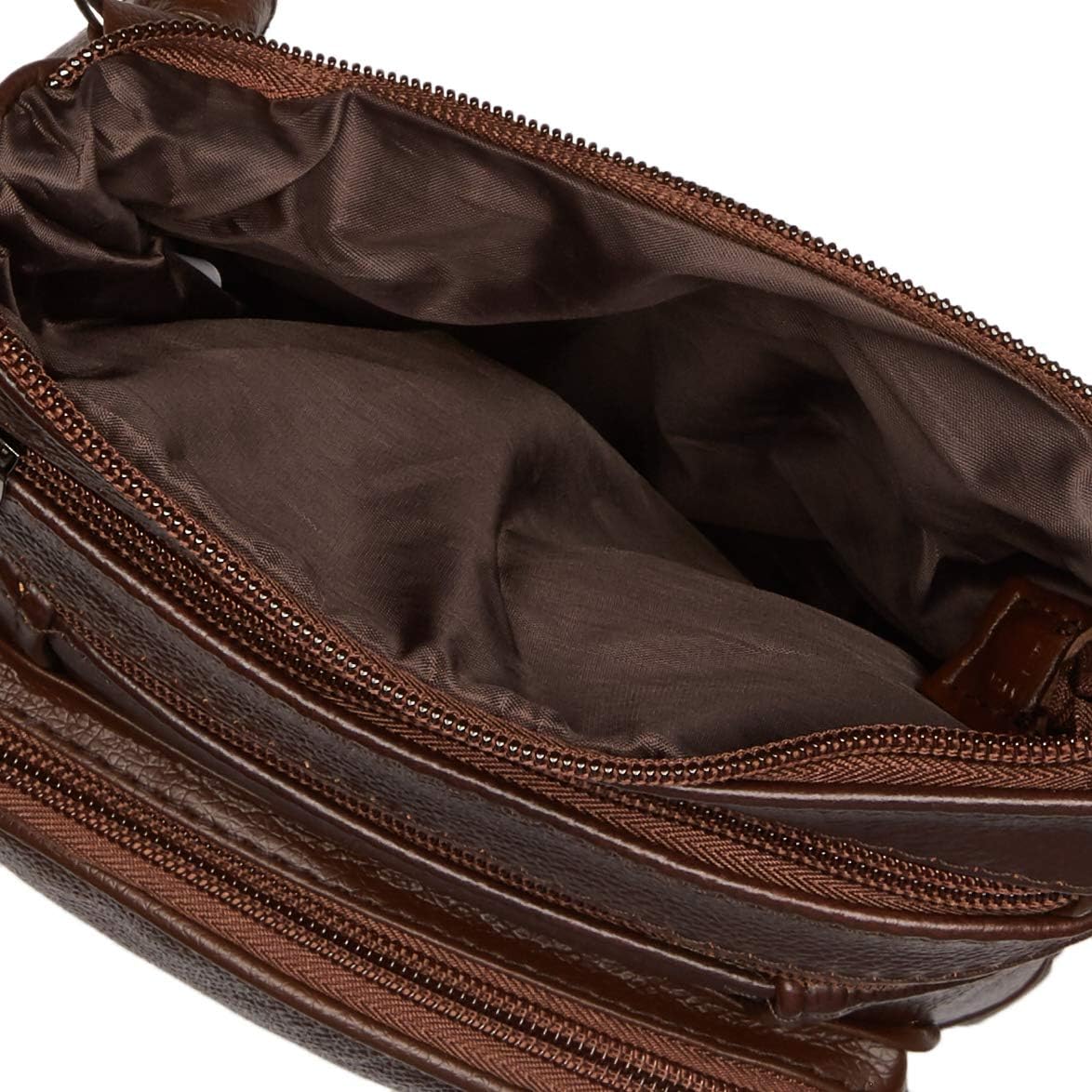 Krediz leather Crossbody Purses for Women, Multi Pocket Crossbody Purse with Adjustable Strap, Soft & Durable Leather Purse