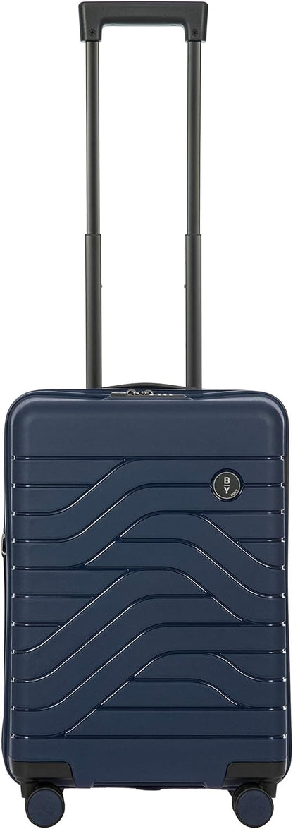 Bric's B|Y Ulisse 21-Inch Spinner - Luxury Carry-On Luggage With Spinner Wheels - Hard Shell Suitcases Made From Durable Polypropylene and Polycarbonate - Ocean Blue