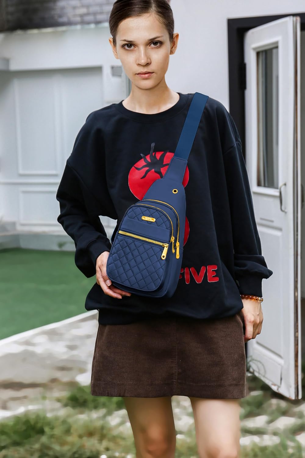 Small Sling Bag For Women Men Casual Crossbody Sling Backpack