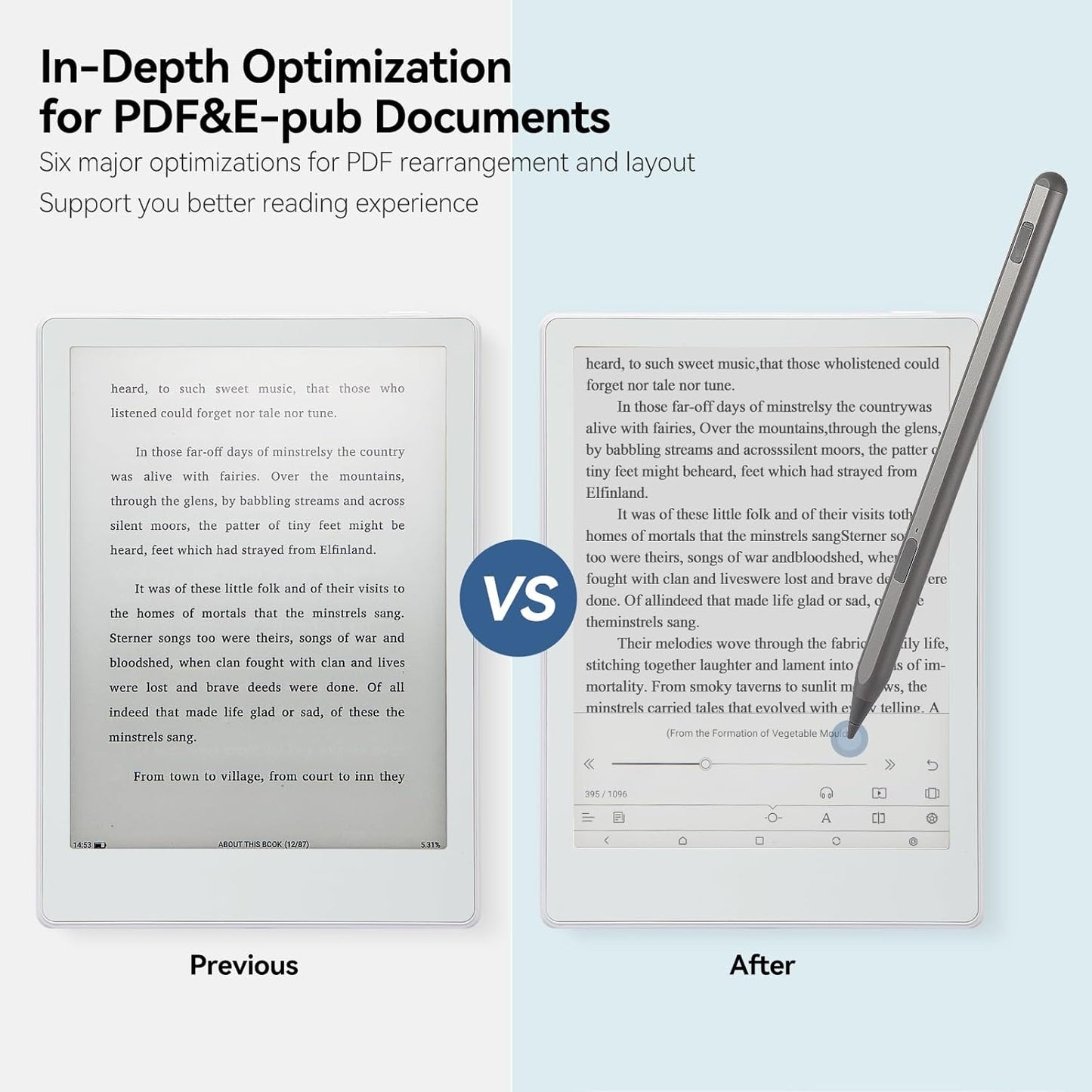 Meebook E-Reader M8 | 7.8' Eink Carta Screen | 300PPI Smart Light | Android 14 | Octa Core Processor | Dual Mics&Speakers | Support Play Store | Hand Writing | 4GB+64GB | Micro-SD Slot | White