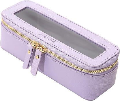 Aveniee Clear Makeup Brush Bag, Slim Brush Holder Cosmetic Case, Small Travel by Aveniee