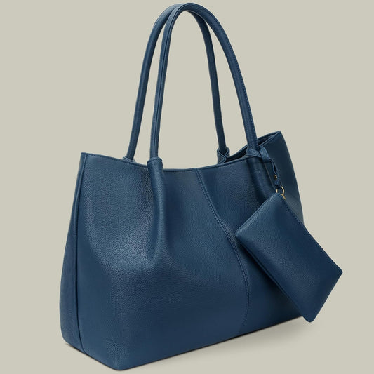 KKXIU Tote Bag for Women Vegan Leather Shoulder Purse Large Capacity Travel Bag