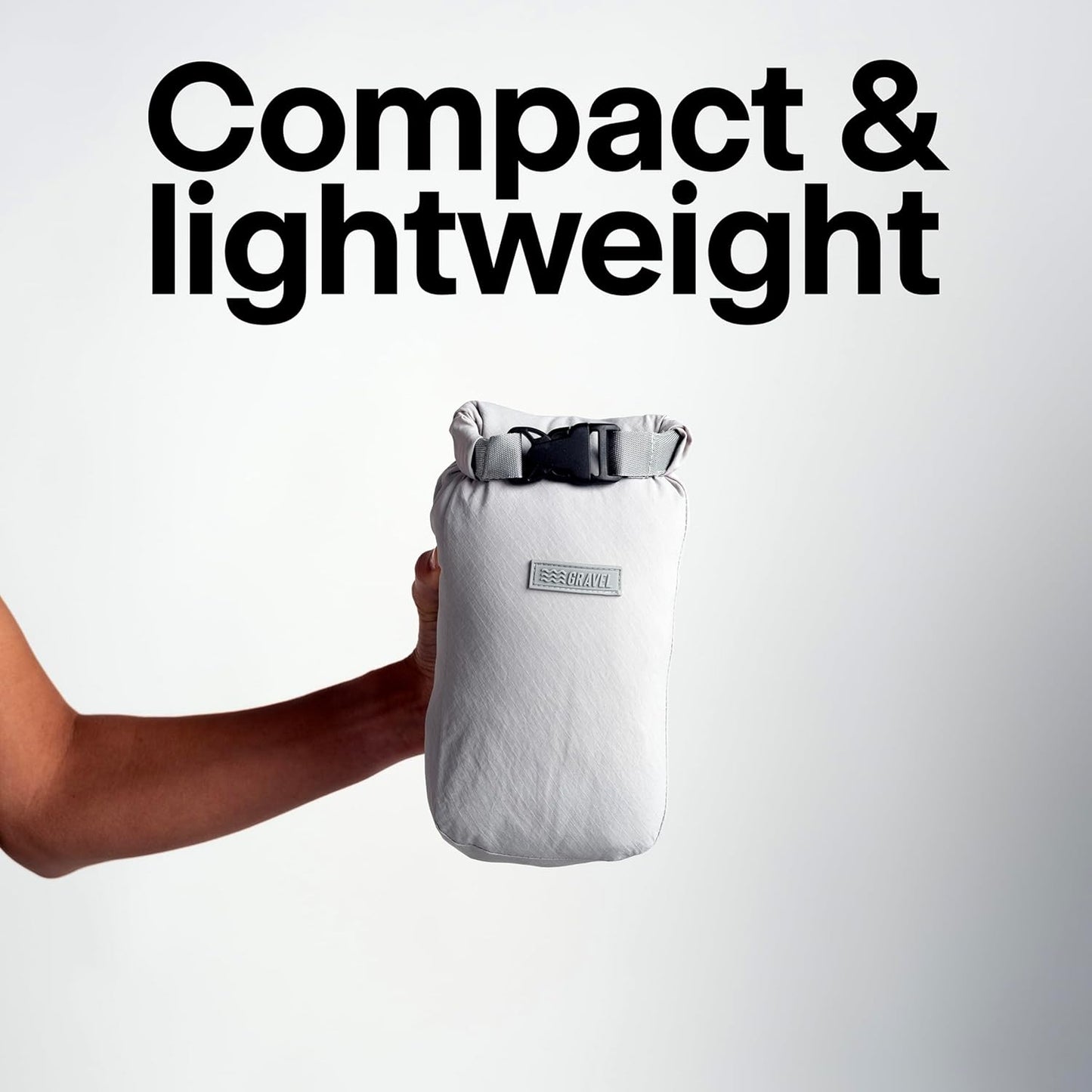 Gravel Layover Travel Blanket – Lightweight, Compact, and Warm with Carry Pouch (Gray)