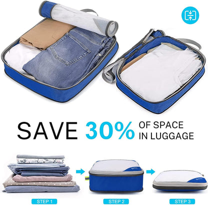 Compression Packing Cubes, Gonex Extensible Storage Mesh Bags Organizers