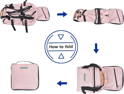 35L Foldable Waterproof Backpack For Outdoor Sports Travel Inside Wet Clothes Compartment Packable For Multiple