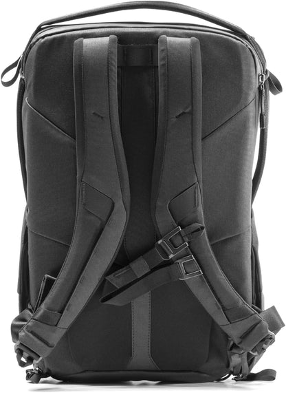 Peak Design Everyday Backpack 30L, Black, MagLatch Top, Dual Side Access, FlexFold Dividers, Fits 15" or 16" Laptop, For Camera Carry, Daily Commutes or Travel, Versatile Backpack for Men and Women