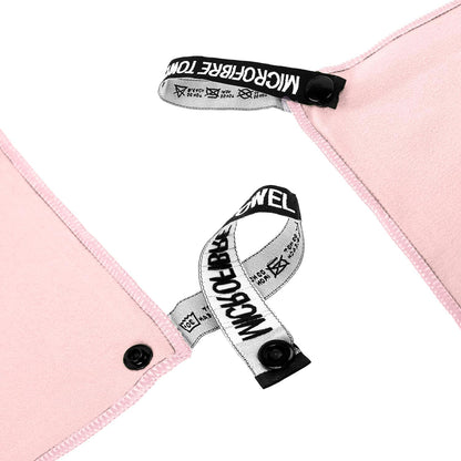 Microfiber Travel Towel, Soft Lightweight Quick Dry Towel, Super Absorbent Compact Travel & Sports & Beach Towels for Camping, Backpack, Gym, Swimming, Yoga, Hiking (XS:12"×24" -Pink)