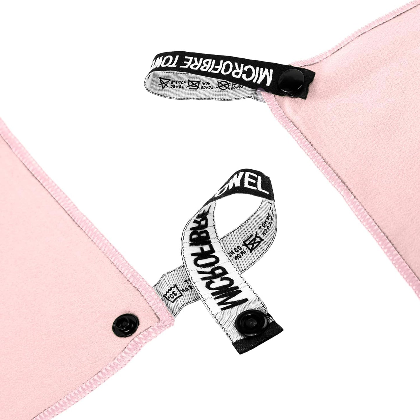 Microfiber Travel Towel, Soft Lightweight Quick Dry Towel, Super Absorbent Compact Travel & Sports & Beach Towels for Camping, Backpack, Gym, Swimming, Yoga, Hiking (L:24"×48" -Light Pink)