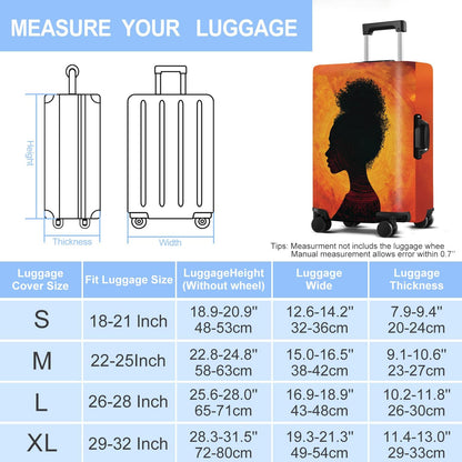 Luggage Cover Washable Suitcase Protector Anti-scratch Suitcase cover Fits 20-34 Inch Luggage (Girl-3, L(28-30inch suitcase))